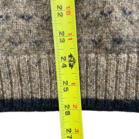 Woolrich Sweater Mens XLarge Tan Brown Wool Pullover Crewneck Herb Tweed Pattern - Picture 7 of 10